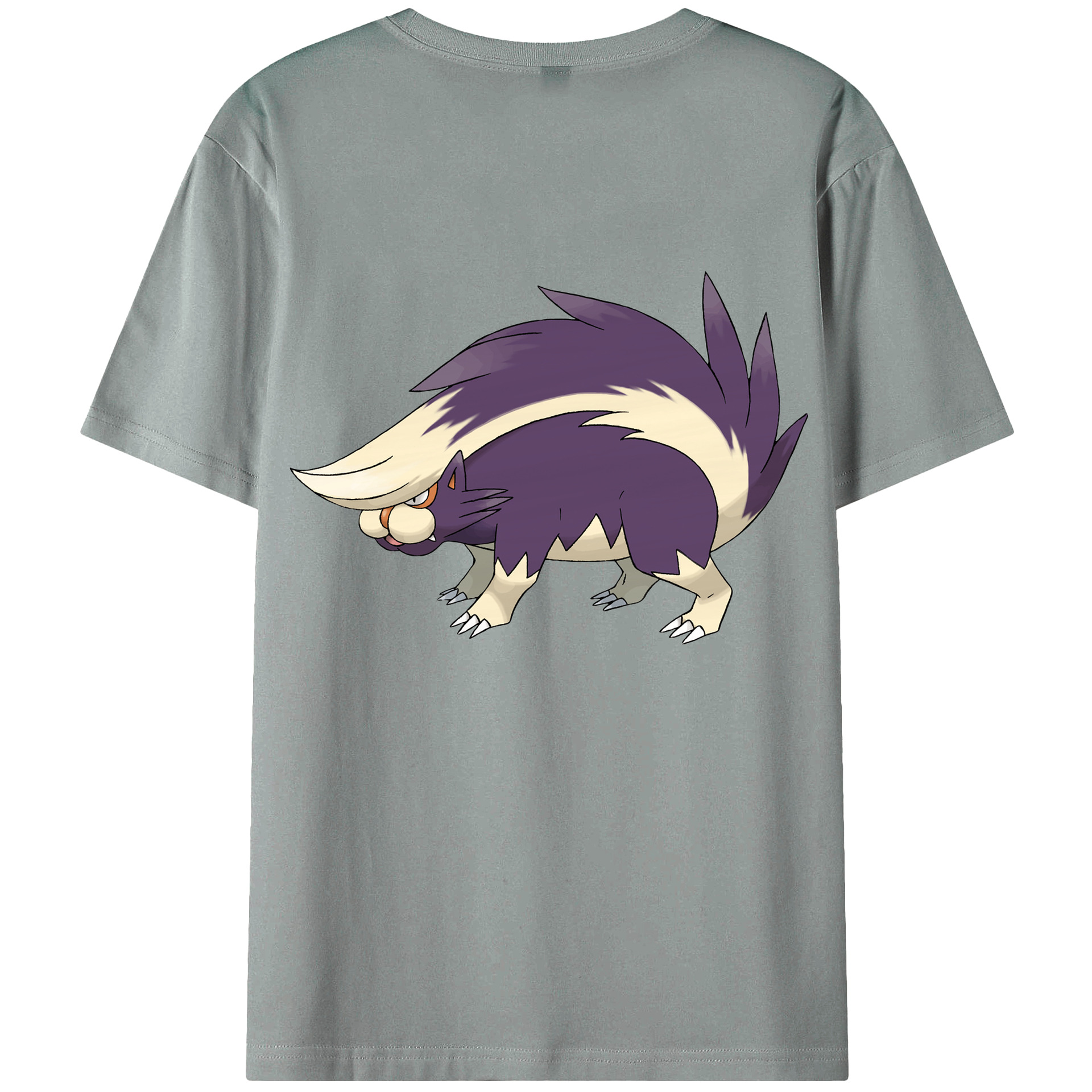（画像用） ポケットモンスター Pokémon 綿100％ メンズ半袖Tシャツ（バックプリント） 通気性